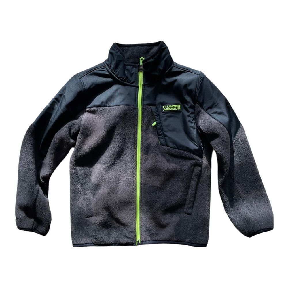 Under Armour jacket black camo boys size 6 coldgear